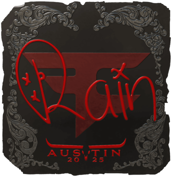 Sticker | rain (Foil) | Austin 2025