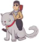 Sticker | T On Cat image