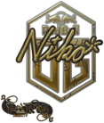 Sticker | niko (Gold)  | Paris 2023 image