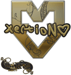 Sticker | xertioN (Gold) | Paris 2023