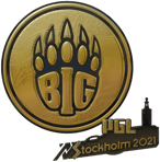Sticker | BIG (Gold) | Stockholm 2021