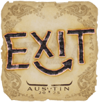 Sticker | exit | Austin 2025