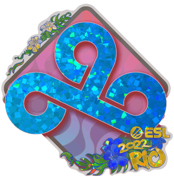 Sticker | Cloud9 (Glitter) | Rio 2022