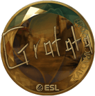 Sticker | Gratisfaction (Gold) | Katowice 2019 image