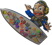 Sticker | Sticker Bomb Surf Ava