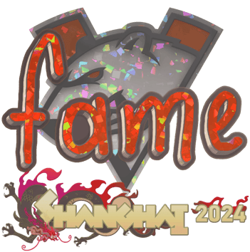 Sticker | fame (Glitter) | Xangai 2024