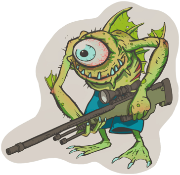 Sticker | Ale Wielka Patrzała – zieleń