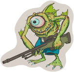 Sticker | Green Cyclawps