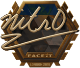 Sticker | nitr0 (Gold) | London 2018 image