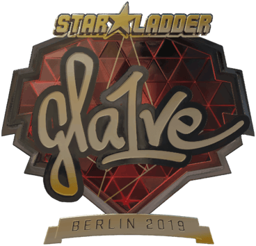 Sticker | gla1ve (Gold) | Berlin 2019