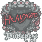 Sticker | Heavygod | Budapest 2025 Sticker | Heavygod | Budapest 2025 image