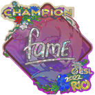 Sticker | fame (Glitter, Champion) | Rio 2022 image