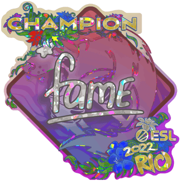 Sticker | fame (グリッター、チャンピオン) | Rio 2022