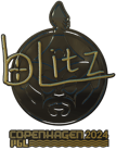 Sticker | bLitz (Gold) | Copenhagen 2024 image
