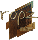 Sticker | ropz (Gold) | Boston 2018 Sticker | ropz (Gold) | Boston 2018 image