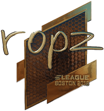 Sticker | ropz (ทอง) | Boston 2018