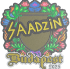 Sticker | saadzin (Embroidered) | Budapest 2025 Sticker | saadzin (Embroidered) | Budapest 2025 image