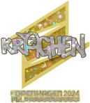 Sticker | kraghen (Glitter) | Copenhagen 2024