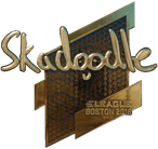 Sticker | Skadoodle (Gold) | Boston 2018 Sticker | Skadoodle (Gold) | Boston 2018 image