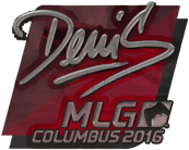 Sticker | denis (Foil) | MLG Columbus 2016 image