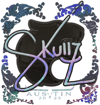 Sticker | skullz (Olografico) | Austin 2025