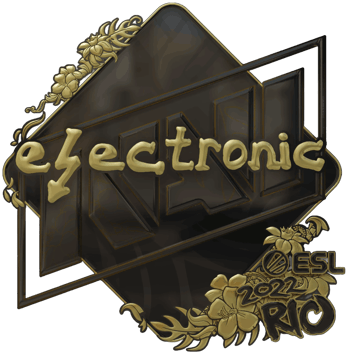 Sticker | electronic (Gold) | Rio 2022