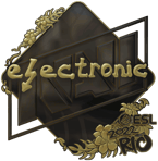 Sticker | electronic (Gold) | Rio 2022