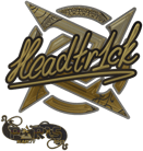 Sticker | headtr1ck (Gold) | Paris 2023 image