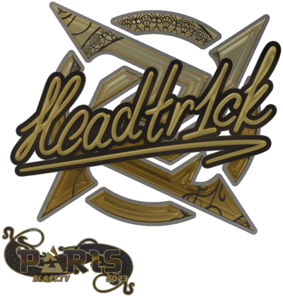 Sticker | headtr1ck (dorada) | París 2023