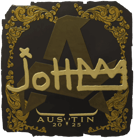 Sticker | jottAAA (Gold) | Austin 2025 image