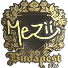 Sticker | mezii (Gold) | Budapest 2025 Sticker | mezii (Gold) | Budapest 2025 image