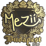 Sticker | mezii (Gold) | Budapest 2025
