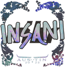 Sticker | insani (Holo) | Austin 2025 image