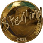 Sticker | sterling (Gold) | Katowice 2019 image