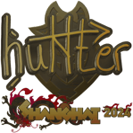 Sticker | huNter- (Gold) | Shanghai 2024