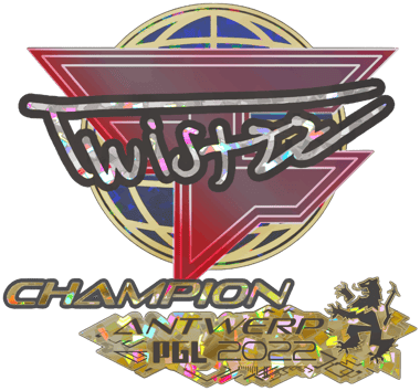Sticker | Twistzz（闪耀，冠军） | 2022年安特卫普锦标赛