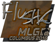 Sticker | flusha (Foil) | MLG Columbus 2016 image