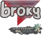 Sticker | broky | Antwerp 2022