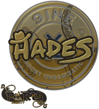 Sticker | hades (dorada) | París 2023