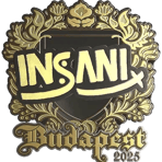 Sticker | insani (Gold) | Budapest 2025