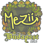 Sticker | mezii | Budapest 2025 Sticker | mezii | Budapest 2025 image