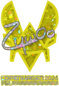 Sticker | ZywOo (purpurina) | Copenhague 2024