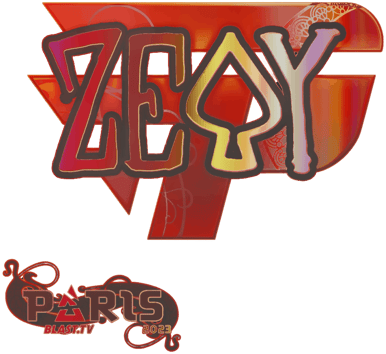 Sticker | zevy (holograficzna) | Paryż 2023