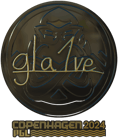 Sticker | gla1ve (Gold) | Copenhagen 2024 image