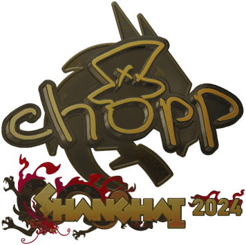 Sticker | chopper (ทอง) | Shanghai 2024