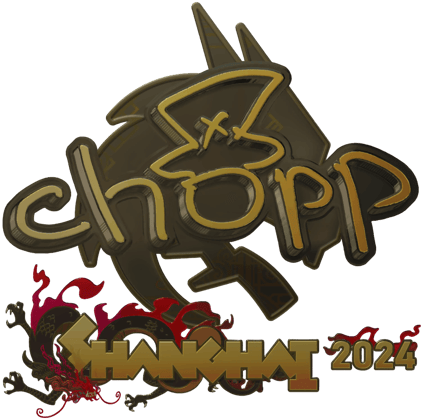Sticker | chopper (ทอง) | Shanghai 2024