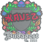Sticker | kauez (Embroidered) | Budapest 2025 Sticker | kauez (Embroidered) | Budapest 2025 image