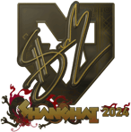 Sticker | siuhy (Gold) | Shanghai 2024