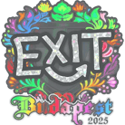 Sticker | exit (Holo) | Budapest 2025 Sticker | exit (Holo) | Budapest 2025 image