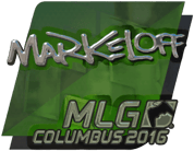 Sticker | markeloff (Foil) | MLG Columbus 2016 image